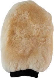 Produktbild von HV Polo Putzhandschuh aus Plüsch in Beige zur Fellpflege
