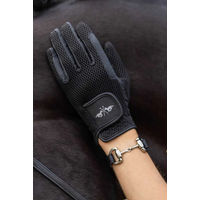 Produktbild von HV Polo Reithandschuhe Alexa für Damen in Schwarz aus Nylon für den Sommer
