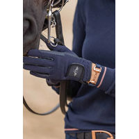 Produktbild von HV POLO Reithandschuhe Alexa für Damen Navy Blau Sommer Nylon
