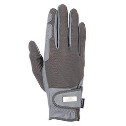 HV Polo Reithandschuhe Damen aus Leder Grau Größe L – Bild 1 von 2