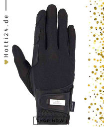 Produktbild von HV Polo Reithandschuhe Darent für Damen aus Leder in Schwarz für den Sommer