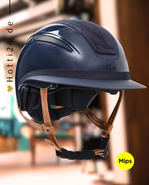 Produktbild von HV Polo Reithelm Magnifica Mips für Damen in Navy Glossy Blau