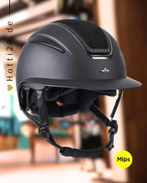 Produktbild von HV Polo Reithelm Magnifica Mips für Damen Schwarz Matt
