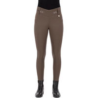 Produktbild von HV Polo Reithose für Damen Favourite Midwaist Full Grip Winter Braun Größe 42