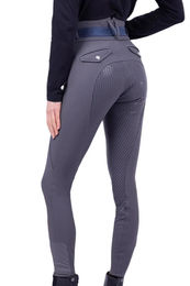 Produktbild von HV Polo Reithose Valeska FullGrip für Damen in Grau Winter