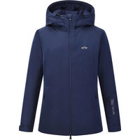 Produktbild von HV Polo Reitjacke Donja für Damen mit Kapuze wasserdicht navy Größe XL