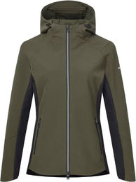Produktbild von HV Polo Reitjacke für Damen mit Kapuze und vollem Reißverschluss Winter Schwarz Grün Größe M