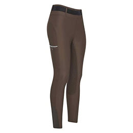 HV Polo Reitleggings Clarissa Damen Reithose Full Grip Braun wasserdicht Lycra Größe 42 – Bild 1 von 2