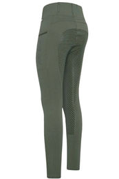 Produktbild von HV Polo Reitleggings HVPLuci FullGrip Oil Green mit Silikon Grip