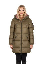 Produktbild von HV Polo Reitmantel Claire für Damen in Dark Oil Green wasserabweisend und wintertauglich