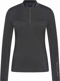 HV Polo Reitshirt Damen Langarm Grau Schwarz XL – Bild 1 von 1