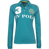 Produktbild von HV Polo Reitshirt für Damen mit langen Ärmeln in Blau und Türkis Größe L