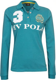 Produktbild von HV Polo Reitshirt für Damen mit langen Ärmeln in Blau und Türkis Größe M