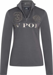 HV Polo Reitshirt für Mädchen in Grau – Bild 1 von 1