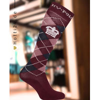 Produktbild von HV Polo Reitsocken Argyle Dark Berry Unisex Lila Bunt