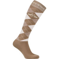 Produktbild von HV Polo Reitsocken Argyle für Damen aus Baumwolle Beige Größe 39-42