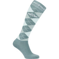 Produktbild von HV Polo Reitsocken Argyle für Damen aus Baumwolle Türkis Grün Größe 35-38