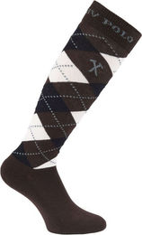 Produktbild von HV Polo Reitsocken Argyle gepolstert für Damen aus Baumwolle Bunt Braun Größe 35-38