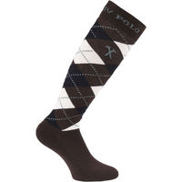 Produktbild von HV Polo Reitsocken Argyle gepolstert für Damen aus Baumwolle Bunt Braun Größe 35-38