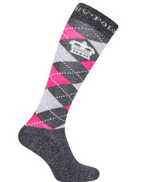 Produktbild von HV Polo Reitsocken Argyle Navy Lurex Unisex