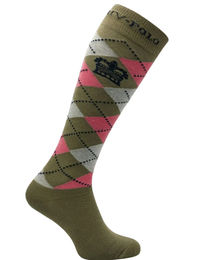 Produktbild von HV Polo Reitsocken Argyle Oil Green Unisex