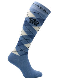 HV Polo Reitsocken Argyle Riviera Heather Unisex Blau Bunt – Bild 1 von 1