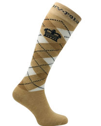 Produktbild von HV Polo Reitsocken Argyle Sand Melange Beige Unisex