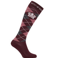 Produktbild von HV Polo Reitsocken Argyle Unisex Dark Berry Mauve Lila
