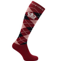 Produktbild von HV Polo Reitsocken Argyle Unisex Deep Red Navy