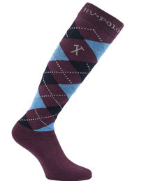 Produktbild von HV Polo Reitsocken Argyle Unisex Lila Blau Bunt