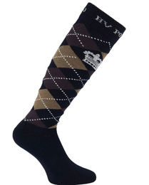 Produktbild von HV Polo Reitsocken Argyle Unisex Navy Coffee Taupe
