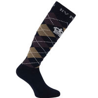 Produktbild von HV Polo Reitsocken Argyle Unisex Navy Coffee Taupe