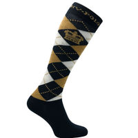 Produktbild von HV Polo Reitsocken Argyle Unisex Navy Sand Gold
