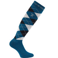 Produktbild von HV Polo Reitsocken Argyle Unisex Petrol Black Silvergrey
