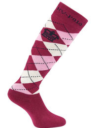 Produktbild von HV Polo Reitsocken Argyle Unisex Pink Navy Blau