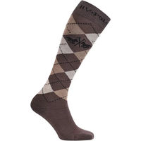 Produktbild von HV Polo Reitsocken Damen Argyle Braun Größe 39/42