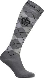 Produktbild von HV Polo Reitsocken Damen Argyle Grau Größe 35/38