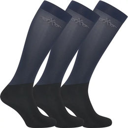 Produktbild von HV Polo Reitsocken Damen Blau aus Baumwolle 39/42 3er Pack