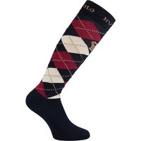 Produktbild von HV Polo Reitsocken für Damen Argyle Kniestrümpfe aus Baumwolle und Polyester Größe 39/42