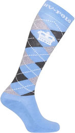 Produktbild von HV Polo Reitsocken für Damen Argyle Blau Größe 35/38