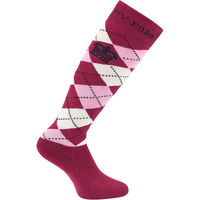 Produktbild von HV Polo Reitsocken für Damen Argyle Muster Rosa Bunt Größe 39/42