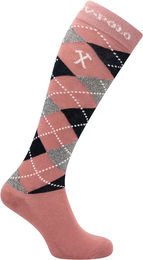 Produktbild von HV Polo Reitsocken für Damen Argyle Rosa Größe 39/42