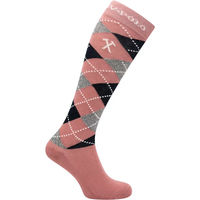 Produktbild von HV Polo Reitsocken für Damen Argyle Rosa Größe 39/42