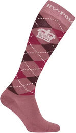 Produktbild von HV Polo Reitsocken für Damen Argyle Rosa Größe 39/42