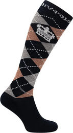 Produktbild von HV Polo Reitsocken für Damen Argyle Schwarz Bunt Größe 35/38