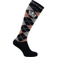 Produktbild von HV Polo Reitsocken für Damen Argyle Schwarz Bunt Größe 35/38