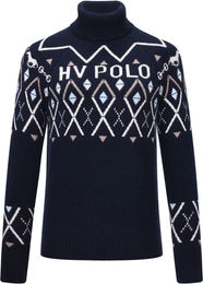 HV Polo Rollkragenpullover Damen Dorian aus Baumwolle Blau – Bild 1 von 3