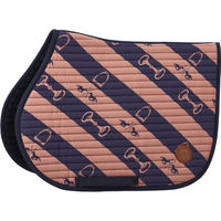 Produktbild von HV Polo Schabracke Gwenny Print Drucksattelunterlage für Pferde navy-camel Größe Warmblut