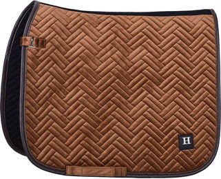 HV Polo Schabracke HVPLuxury DR aus Samt für Ponys in Beige oder Braun – Bild 1 von 4