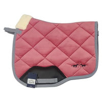 Produktbild von HV Polo Schabracke Sasha DR Think Pink atmungsaktiv mit Blumensteppung aus Samtstoff